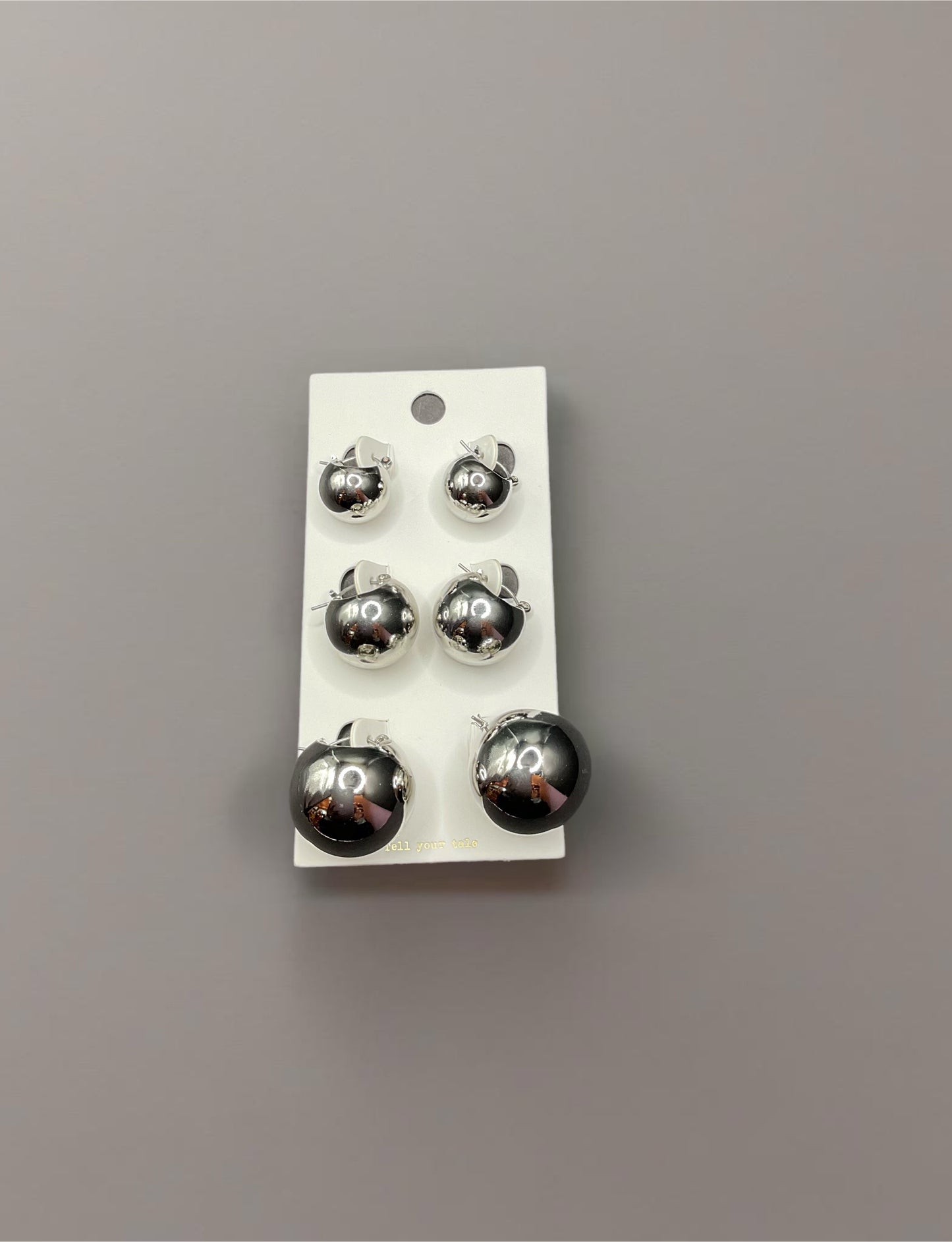 Ballin Babe Earring Trio - Gold & Silver