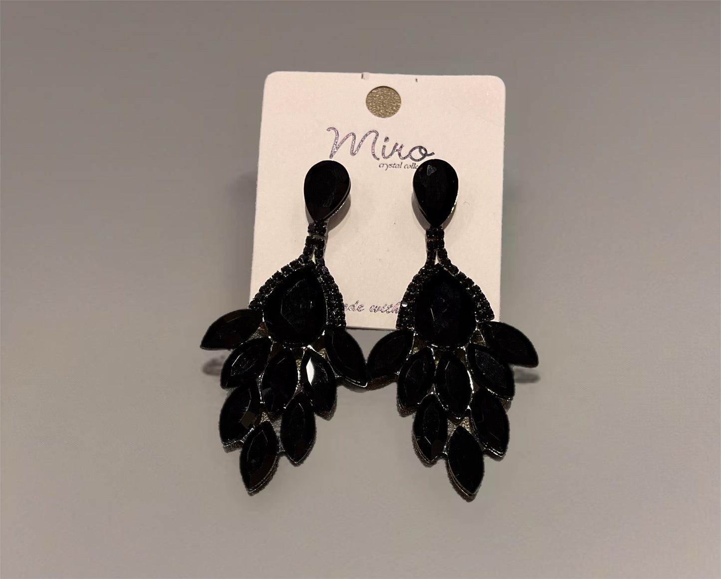 All Eyes On Me Dangle Earrings - Black