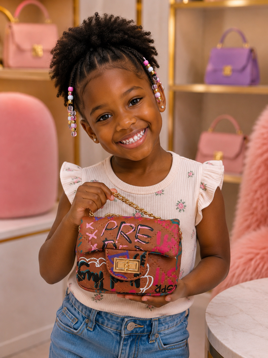 Mini Graphite- Kids Purse