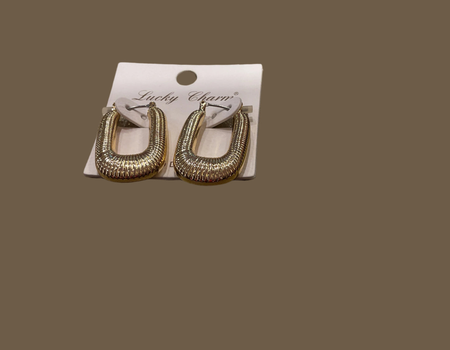 Beach Babe Golden hoop earrings- Gold