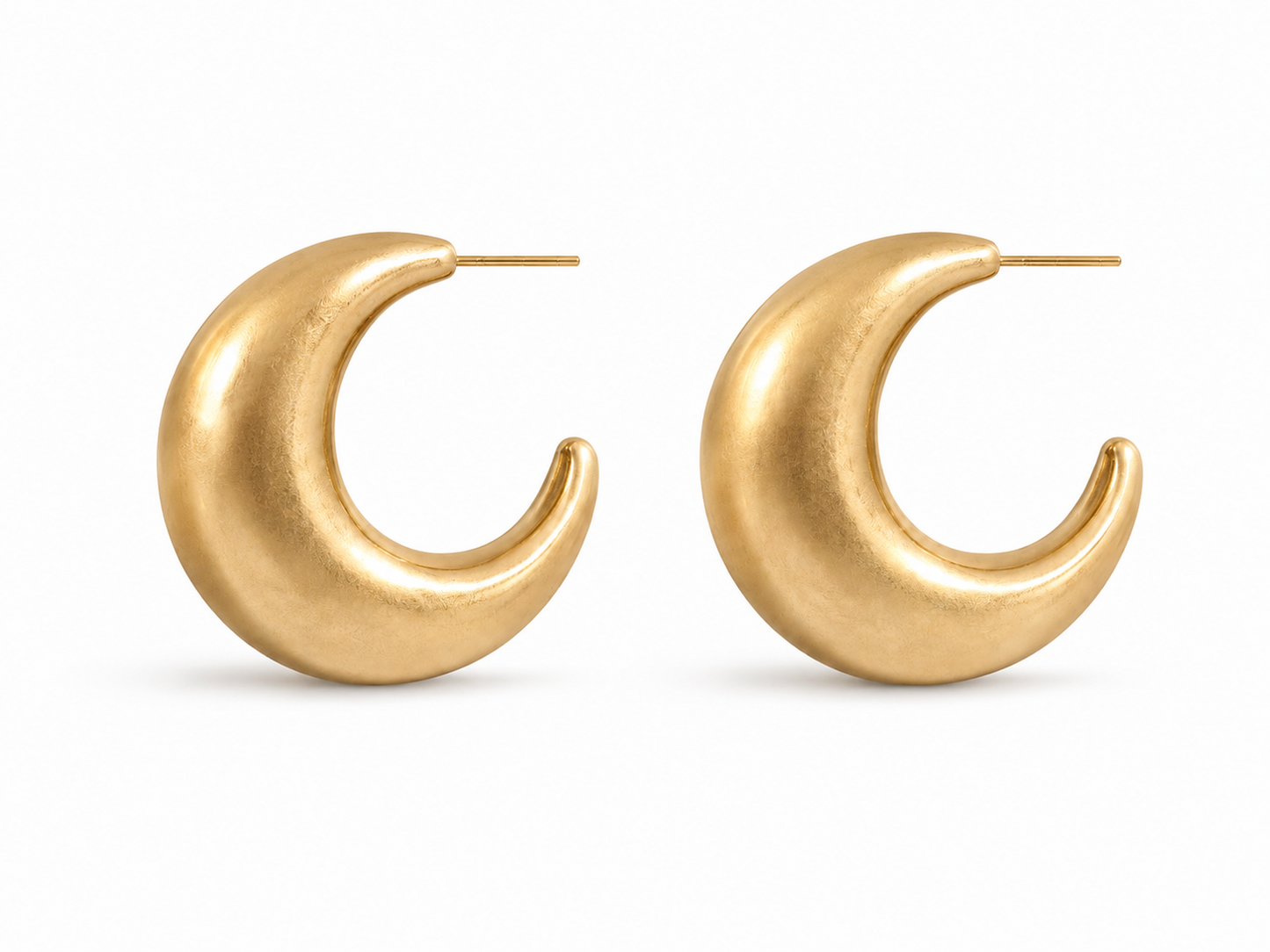 Eclipse Curve Hoops- Earrings