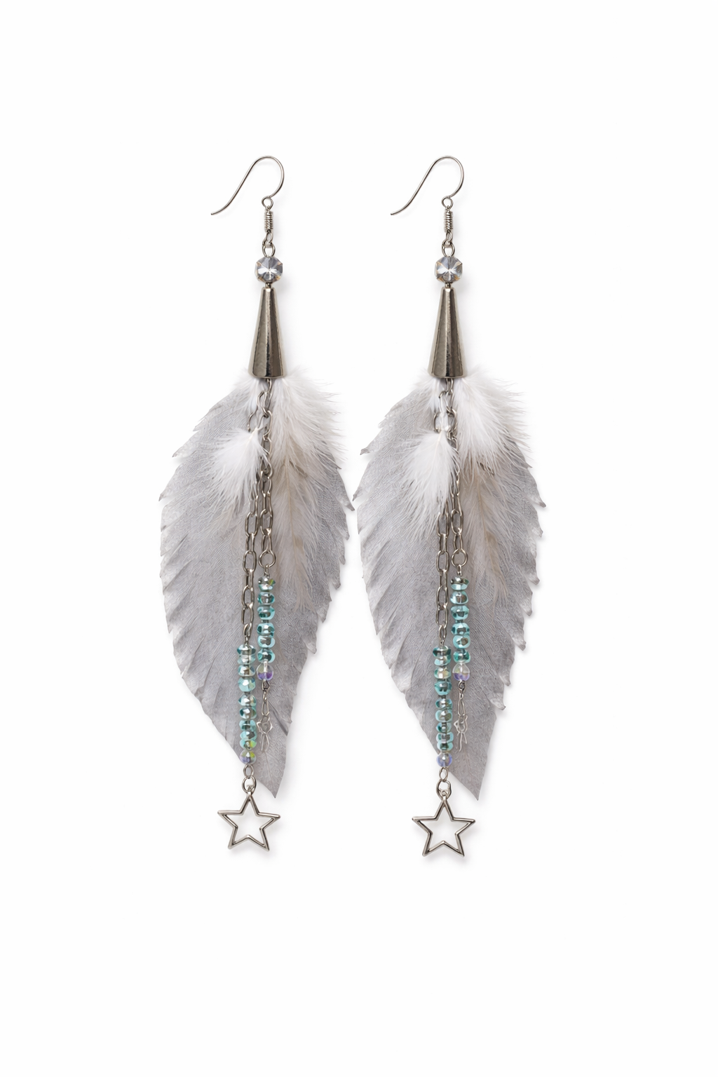 Starstruck Feather Drip-Earrings