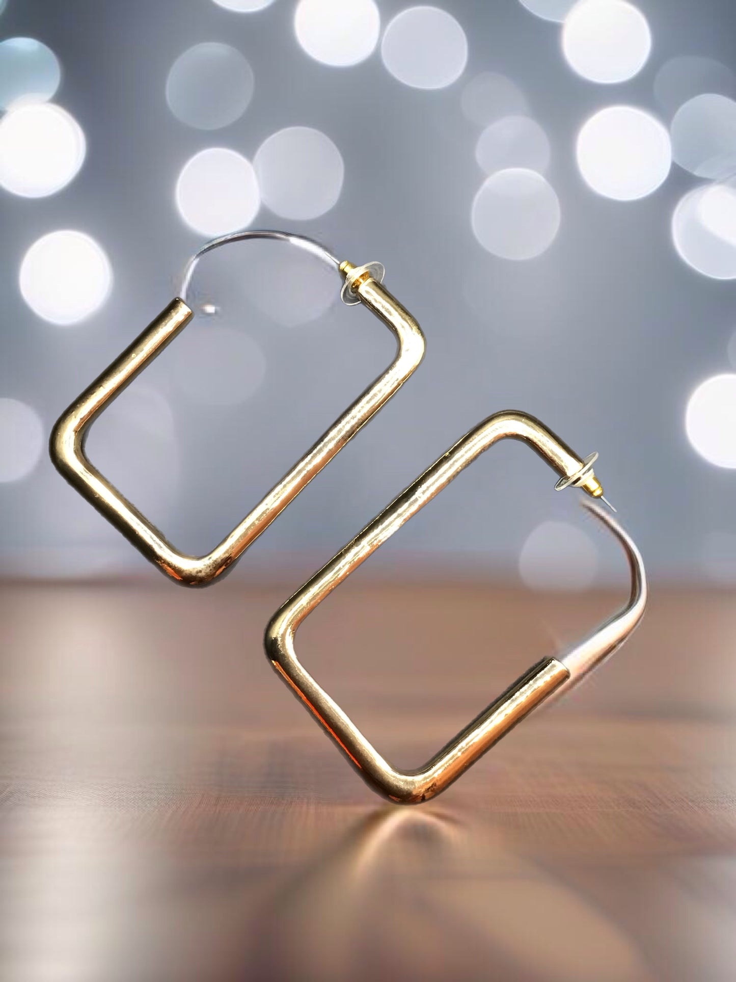 Squared-Up Hoop- Earrings