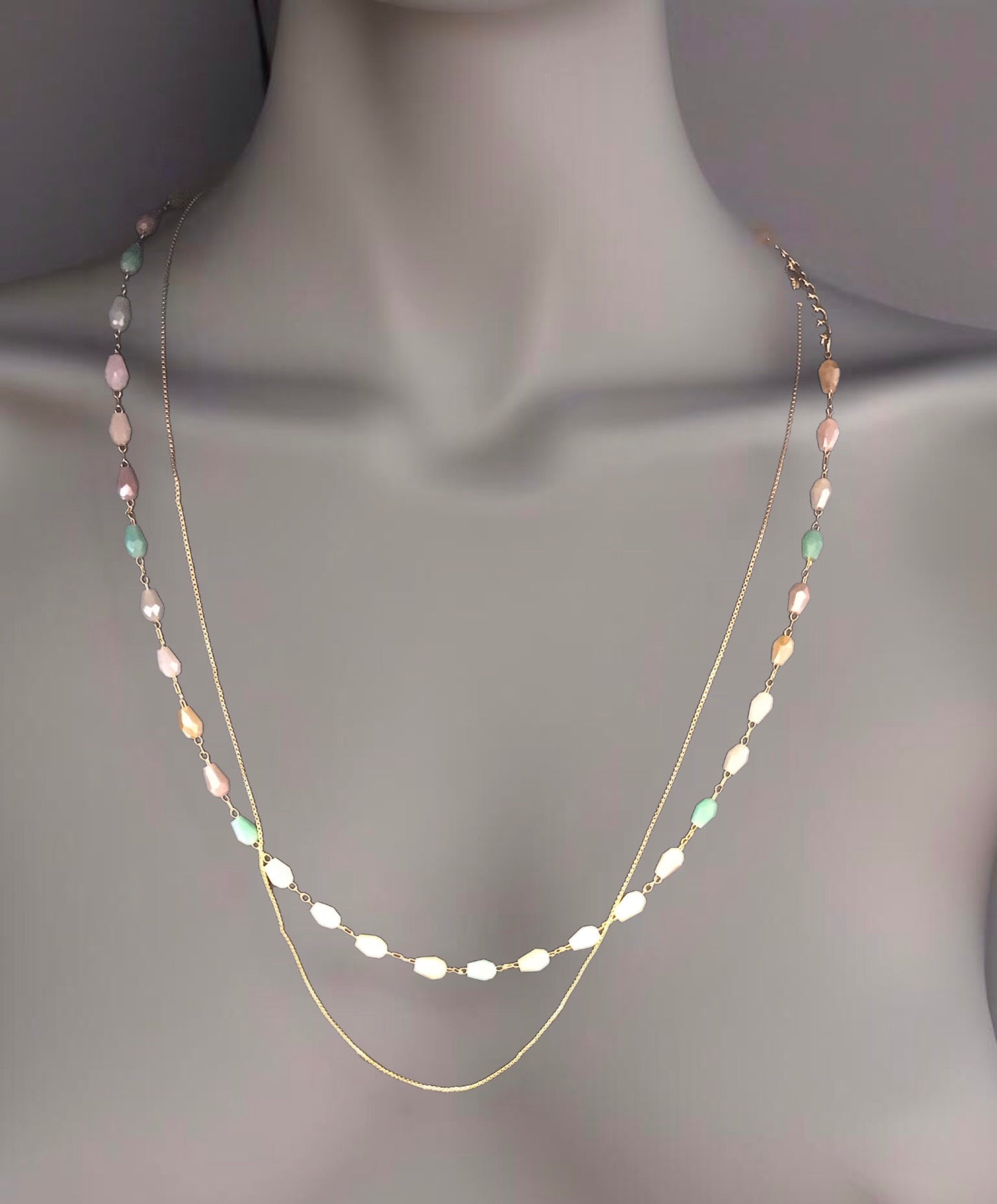 Pastel Cascade- Necklace