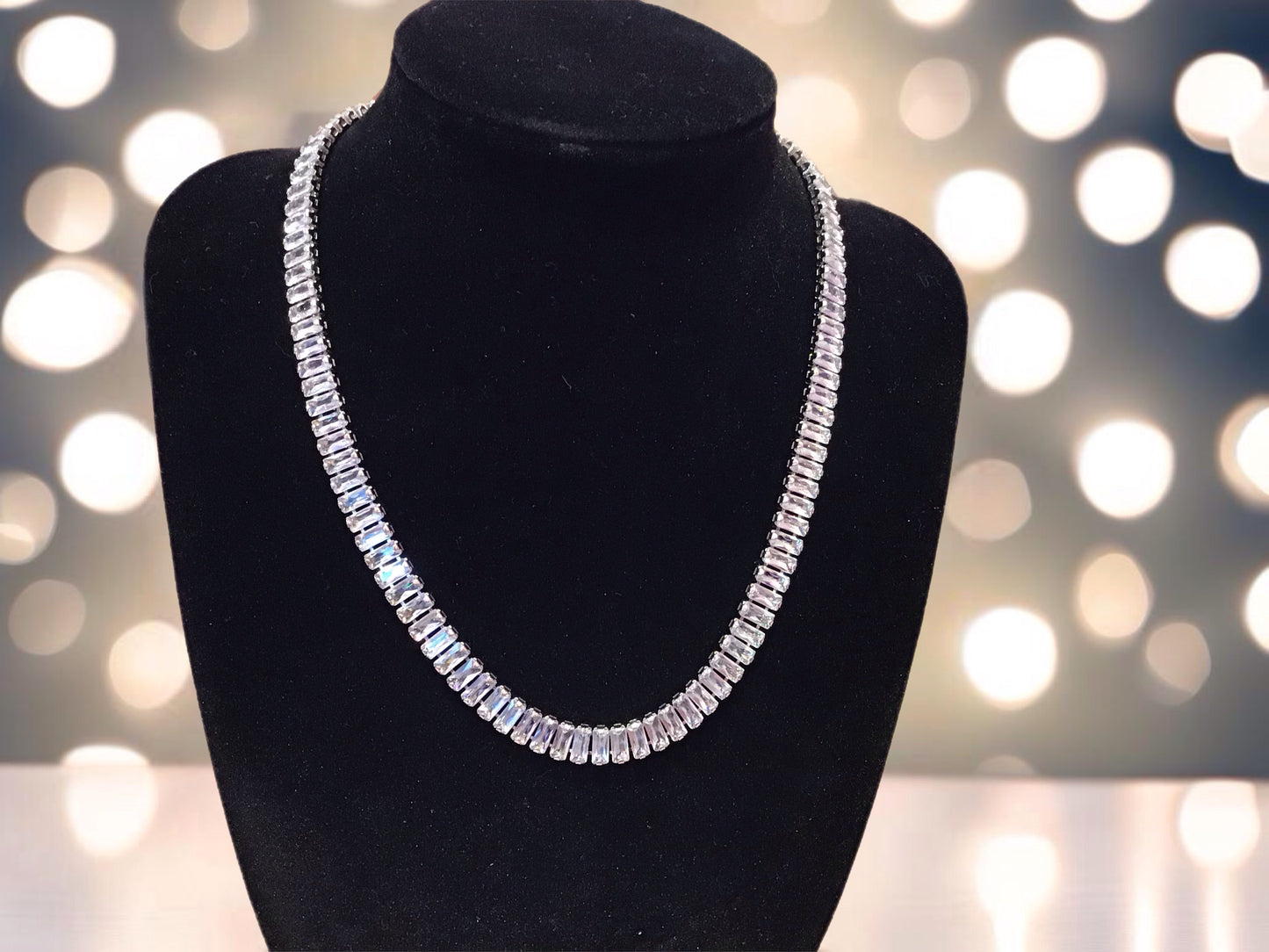 Baguette Tennis Necklace