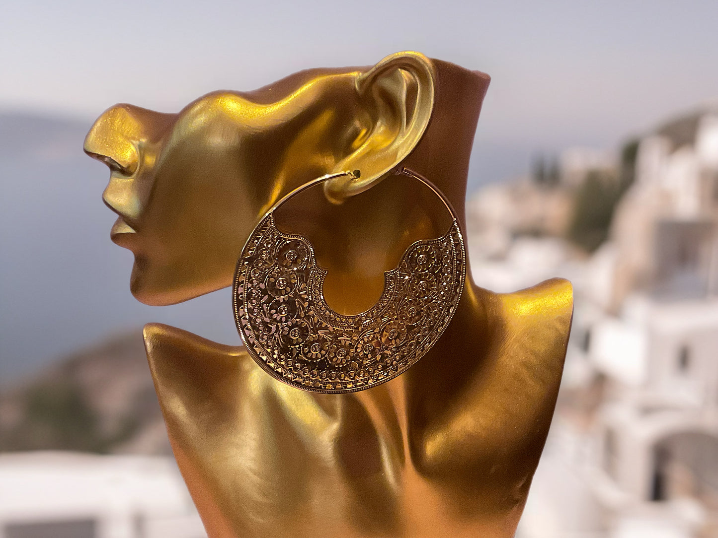 Eterna Lace Hoop-Earrings