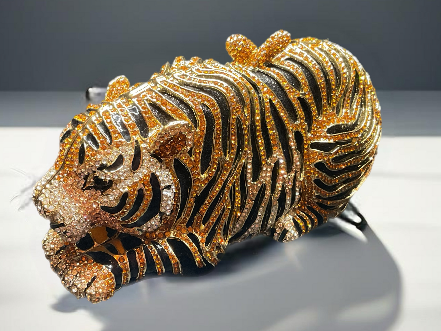 Tiger Swarovski crystal- purse