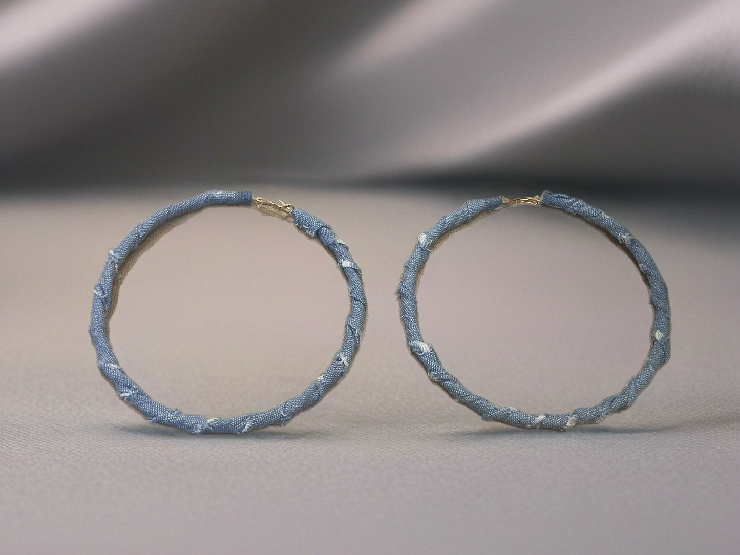 Denim Daydream Hoops-Earrings