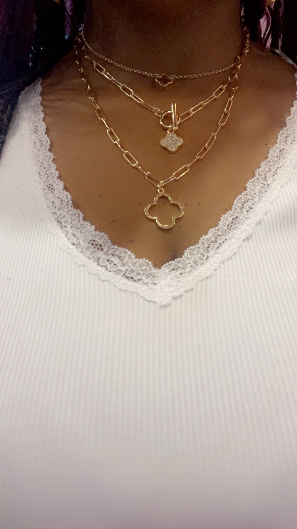 Triple Layered Charm-necklace