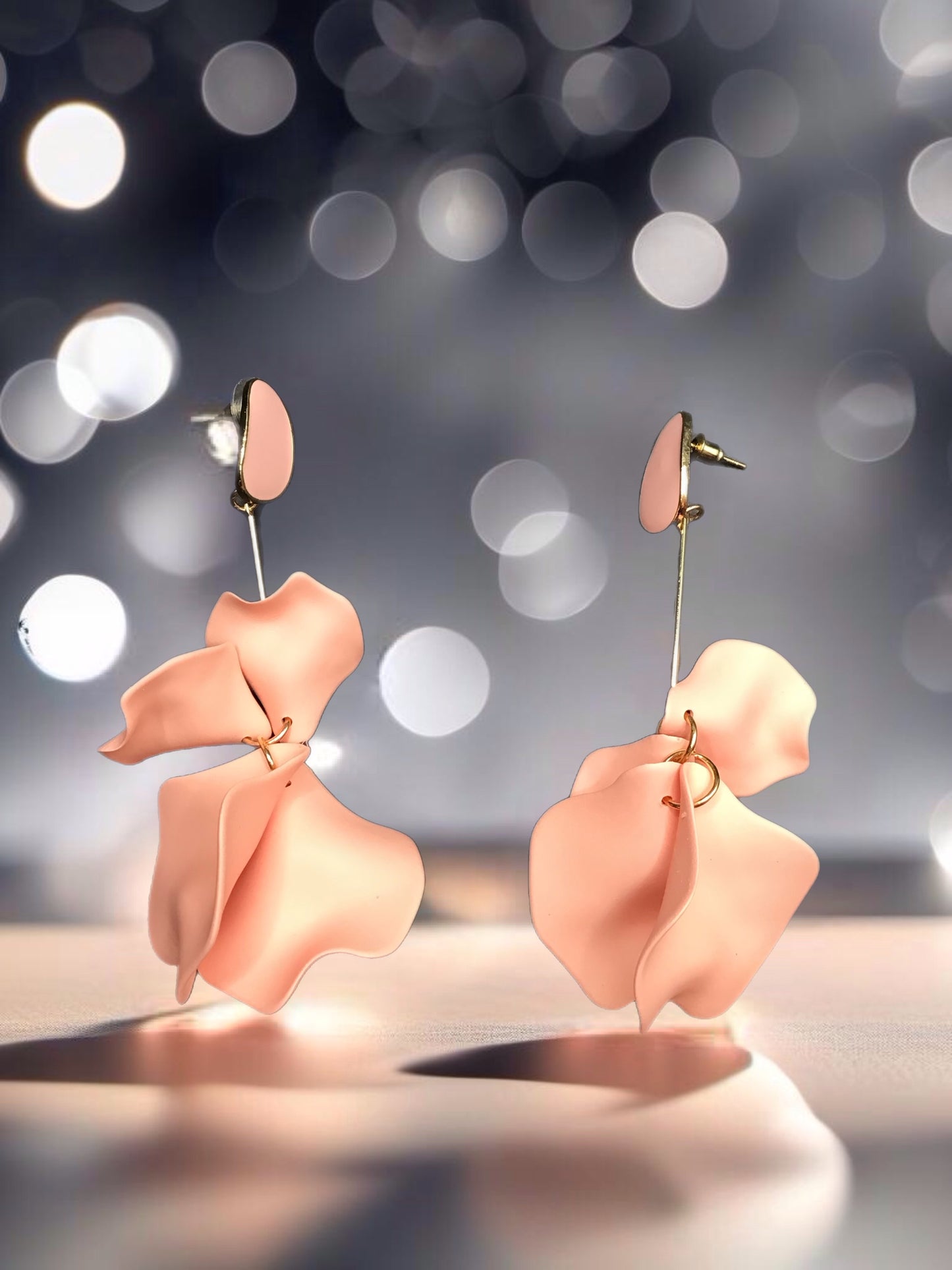 Pedals of Cotton Candy- Earrings