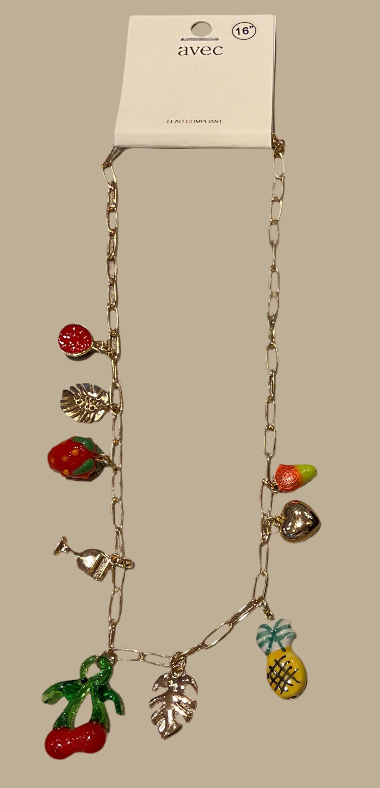 Tutti Fruity- charm necklace