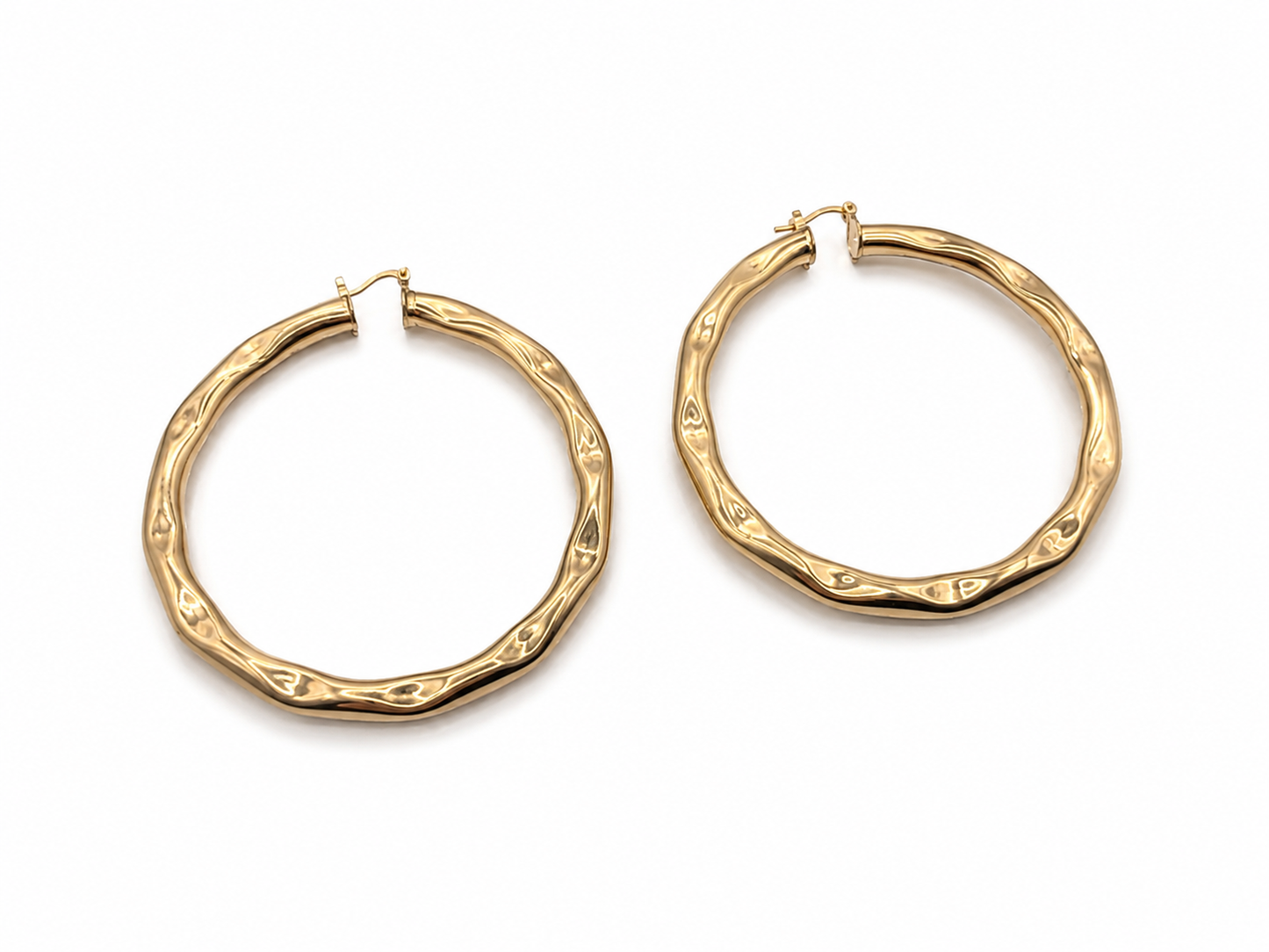 Luxe Ripple Hoops- Earrings