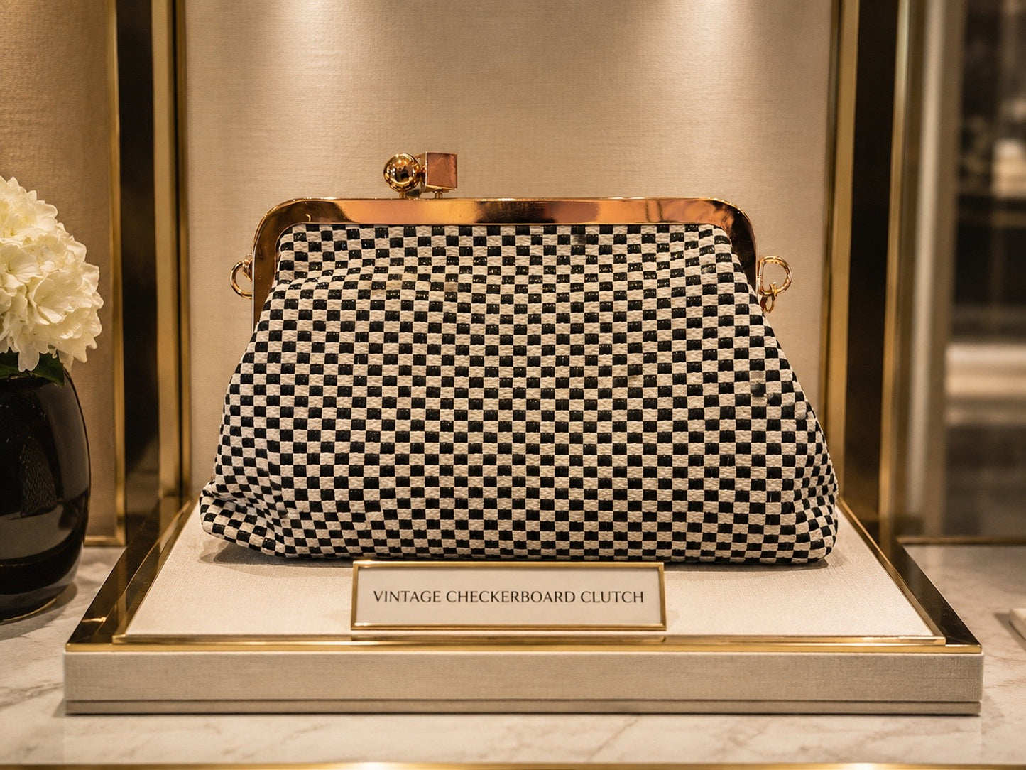 Vintage Checkerboard - Purse