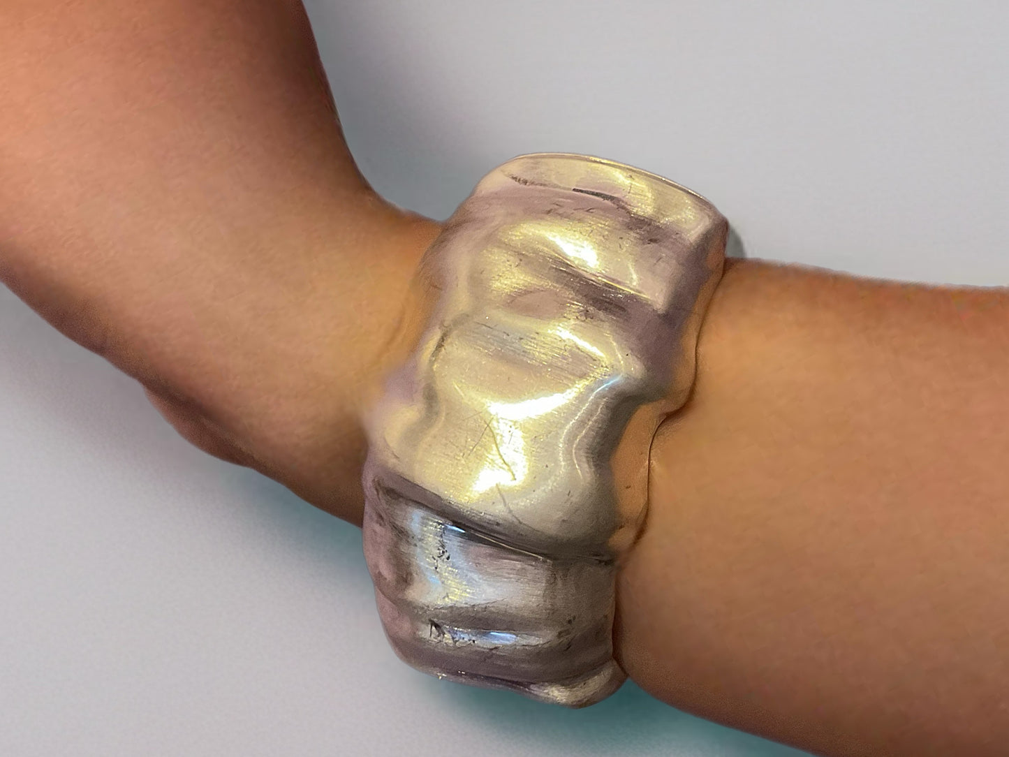 Frosted Ridge Cuff-Bracelet