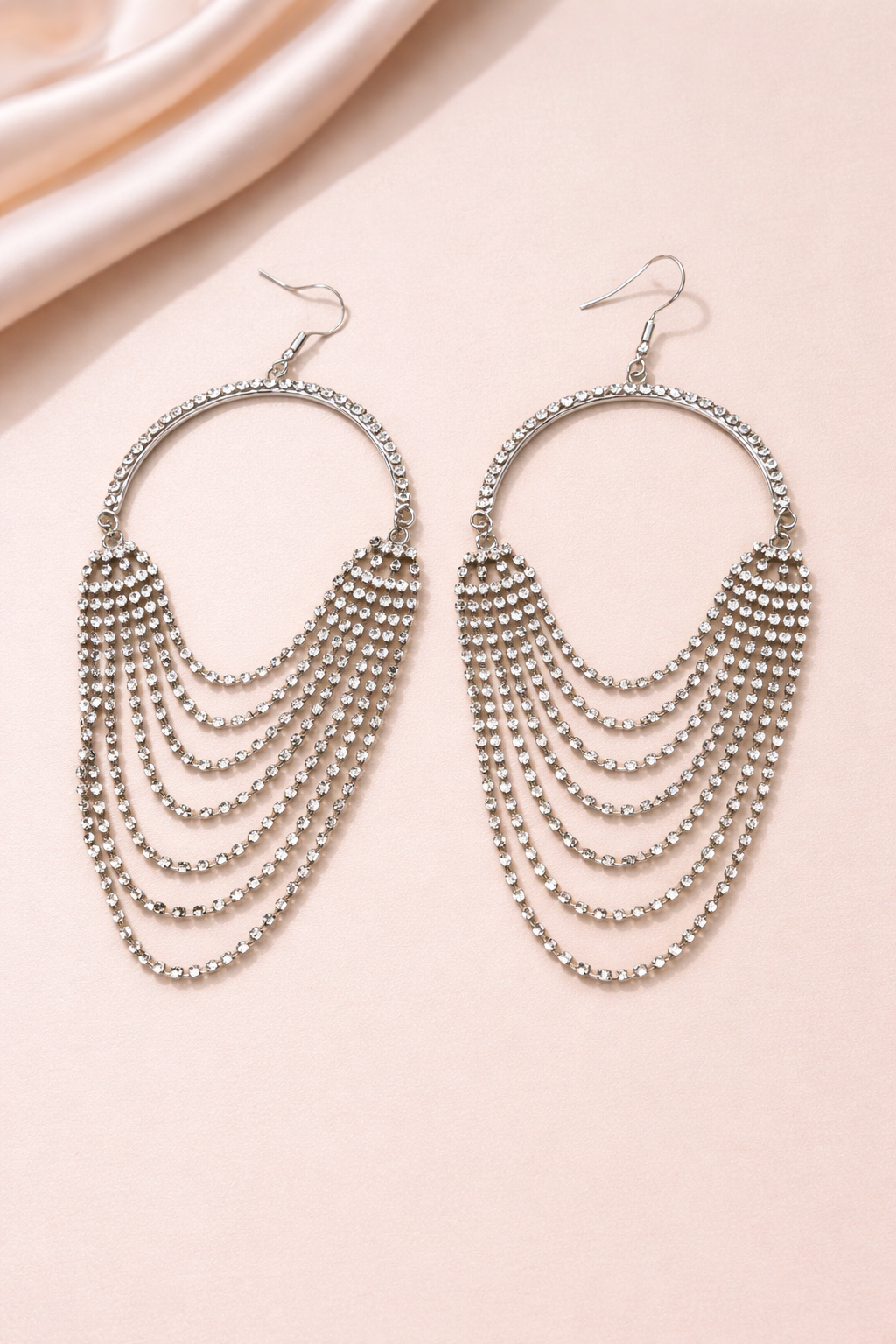 Starlight Draped Hoops-Earrings