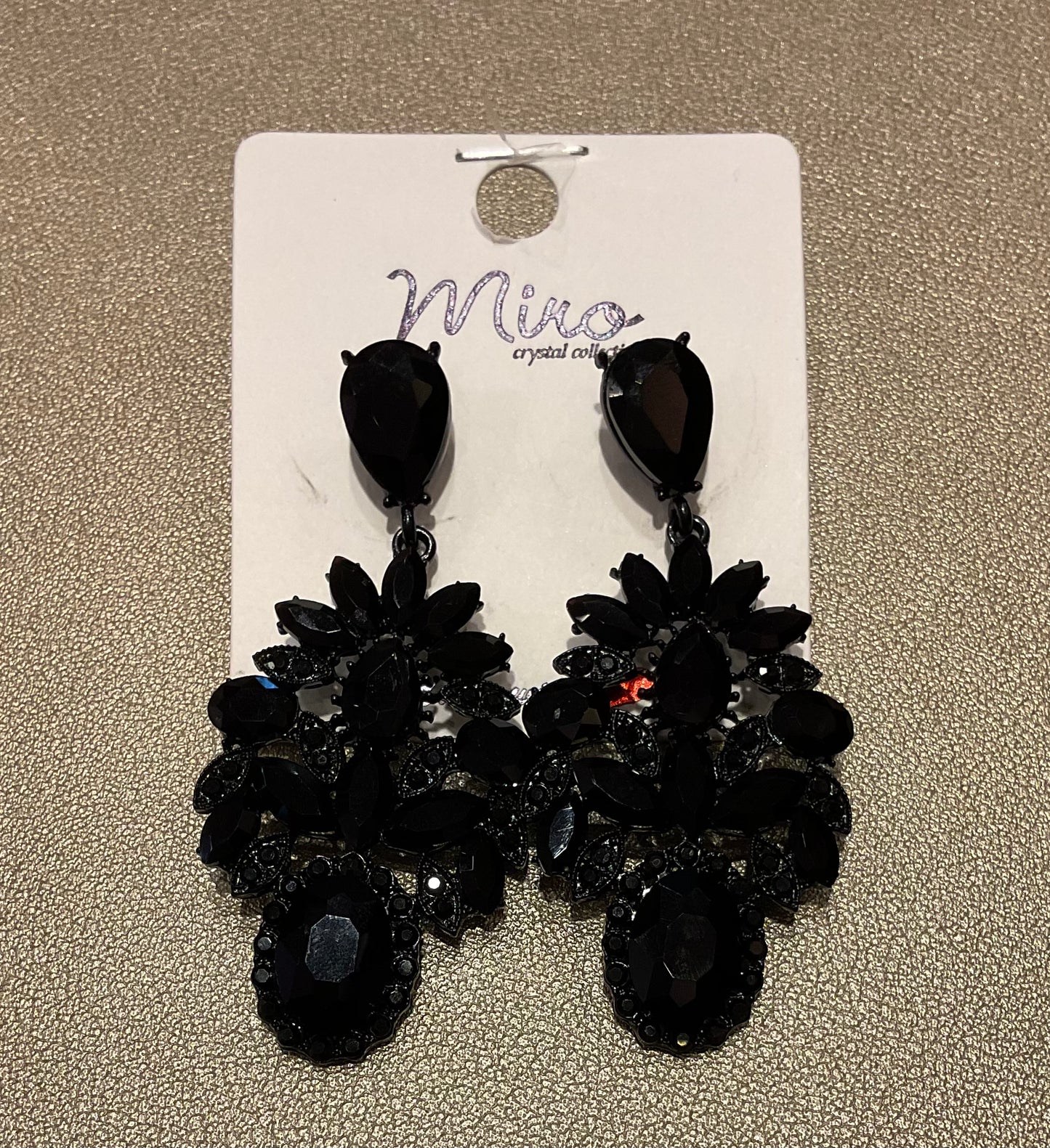 Black Masquerade Earrings - Black