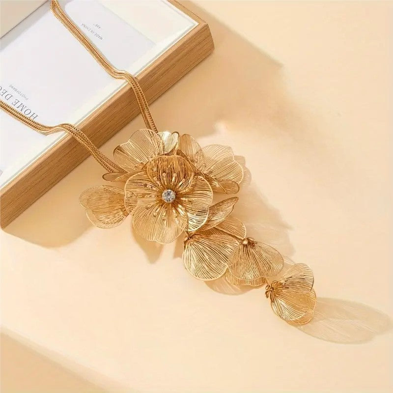 Golden Cascade- Necklace