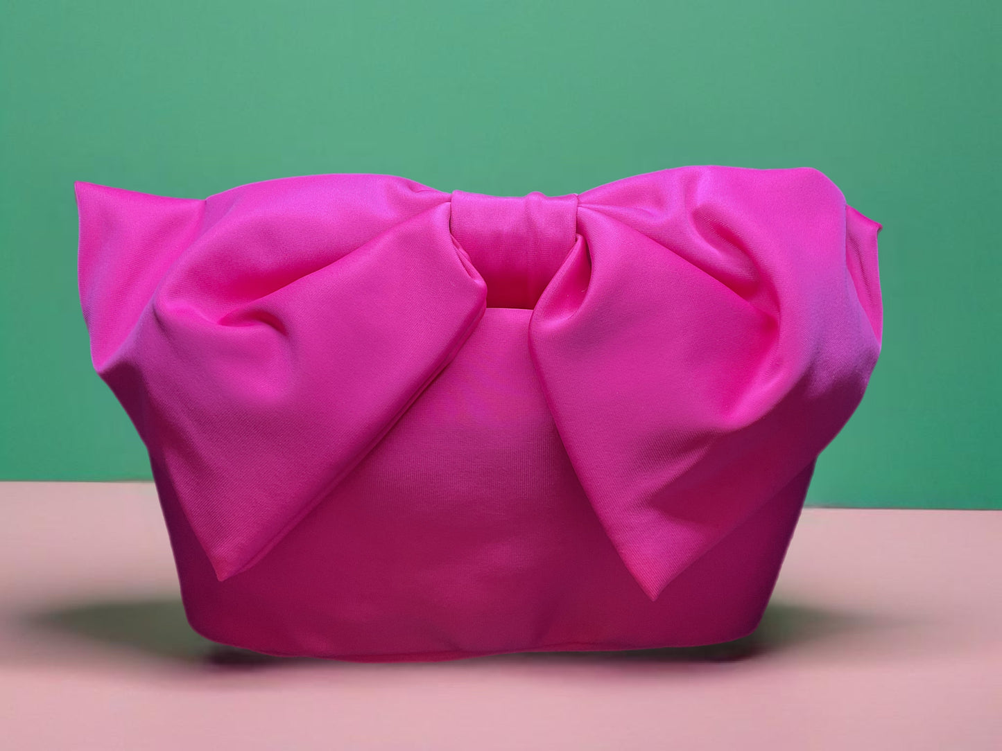 Satin Bow Handle Purses