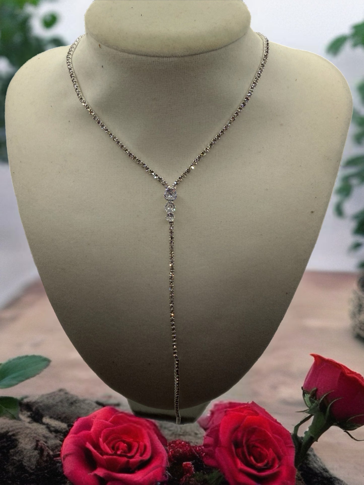 Moonlight Cascade Drop- Necklace