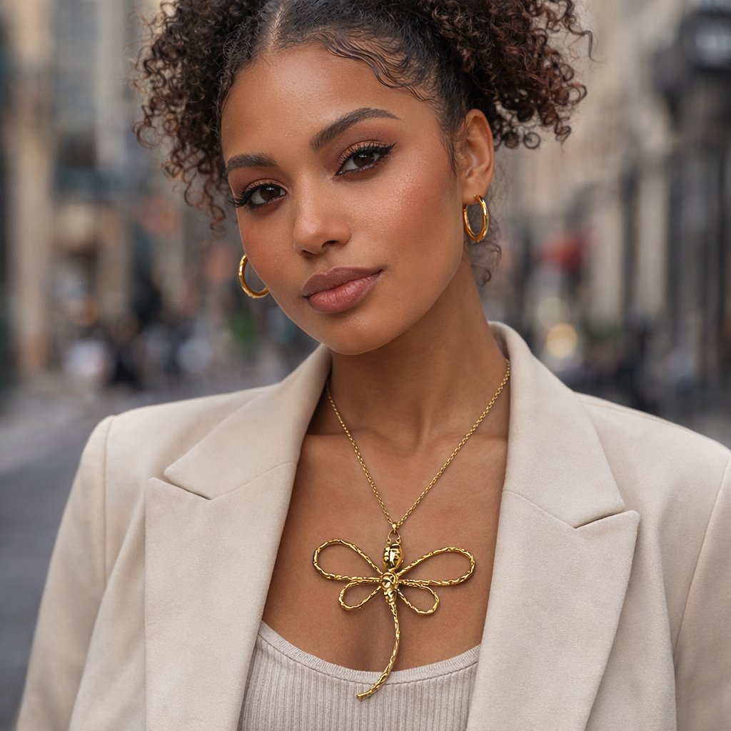 The Glow Up Dragon Fly Necklace