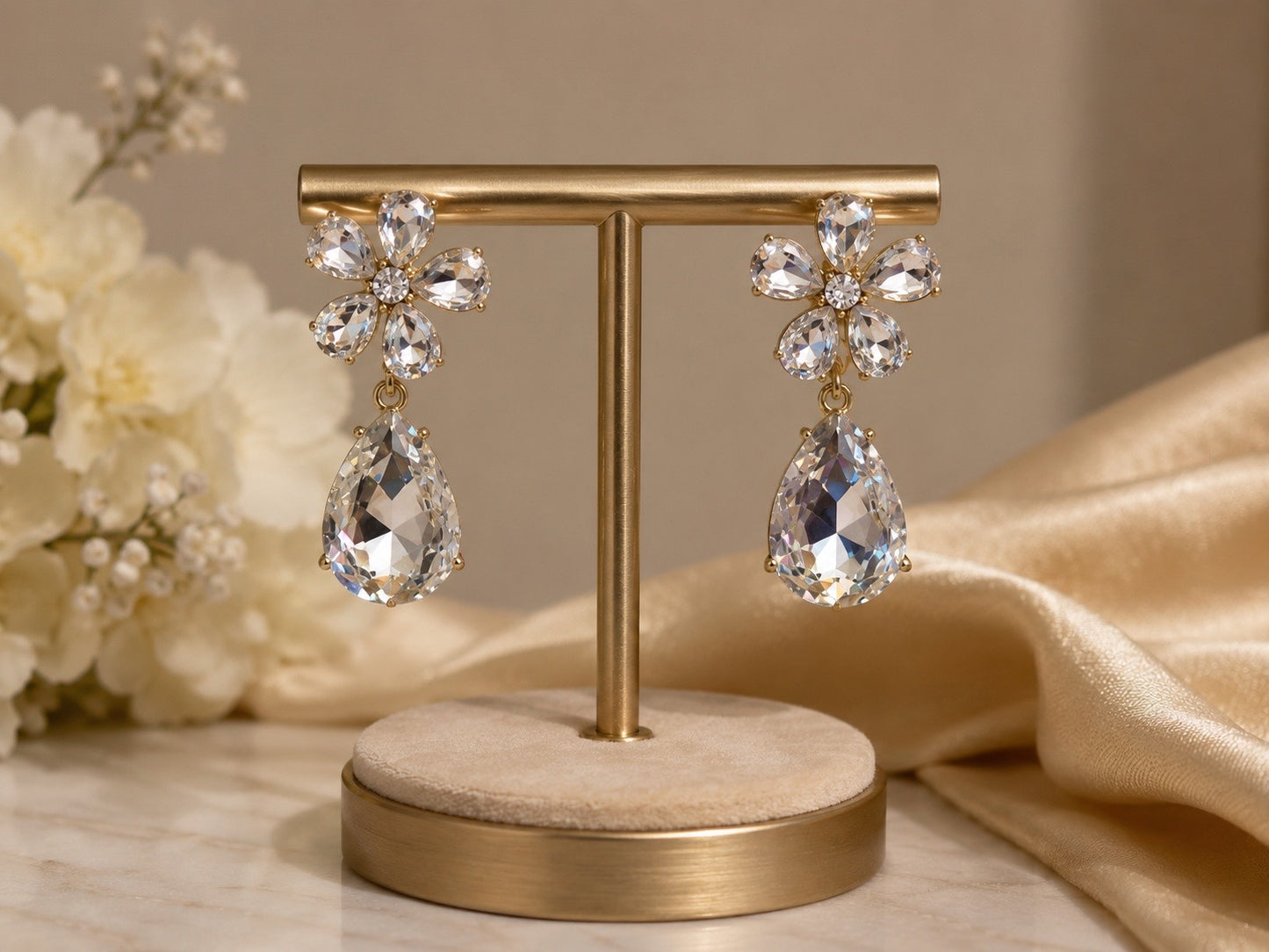 Crystal Bloom Deluxe- Earrings
