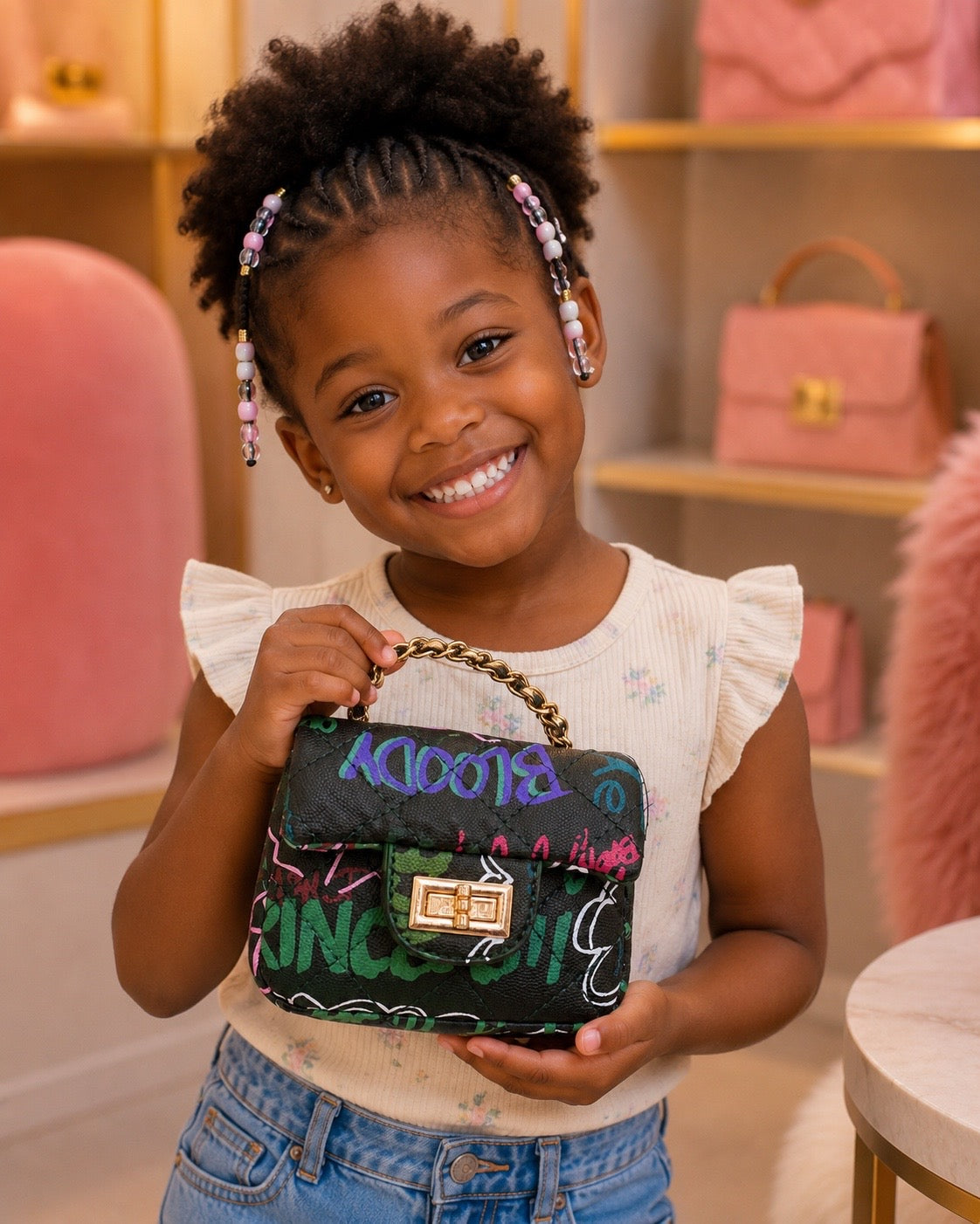 Mini Graphite- Kids Purse