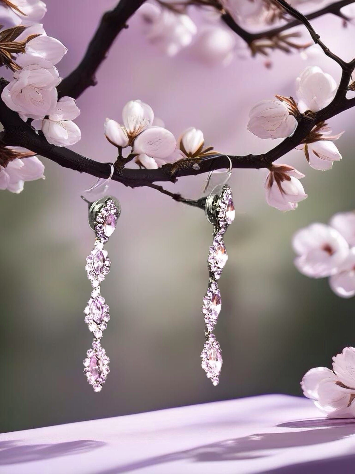 Lavender Drops- Earrings