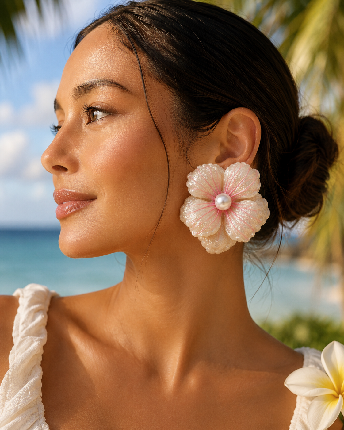 Island Romance Flower- Earrings