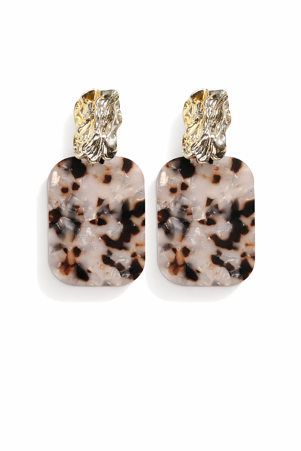 Gilded Marble Muse-Earrings