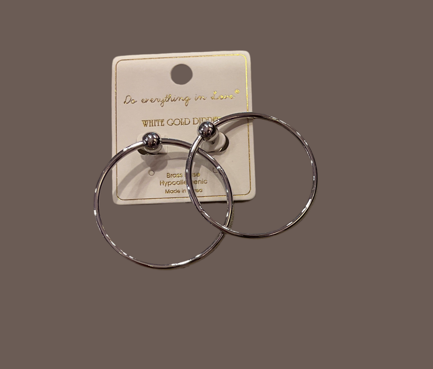 Baller hoops earrings