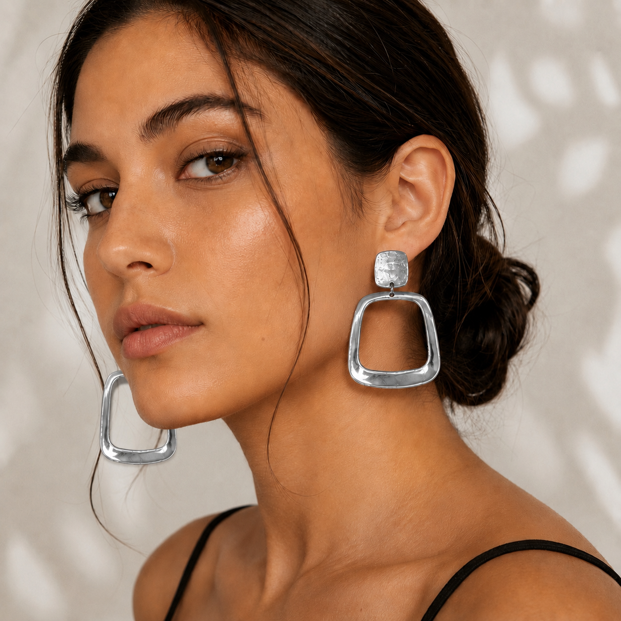 City Chic Frame (Clip-On) Drops-Earrings