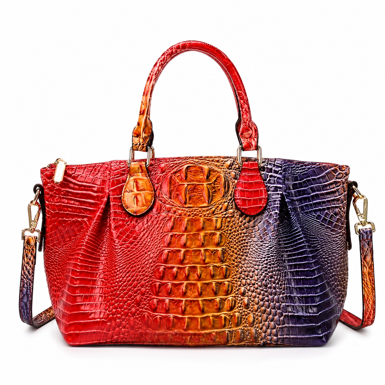 Sunset Royale Croc Tote-Purse