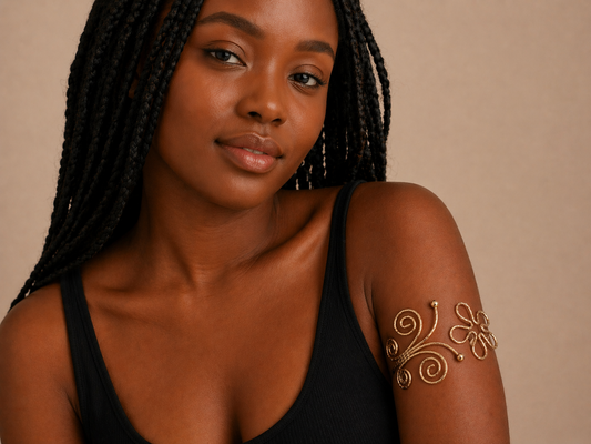 Gilded Goddess Arm Wrap-Bracelet