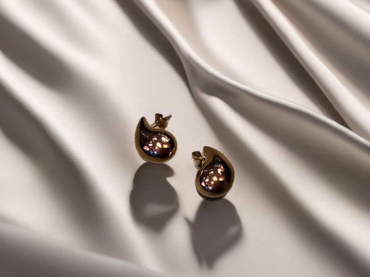 Mini Golden Teardrop earrings