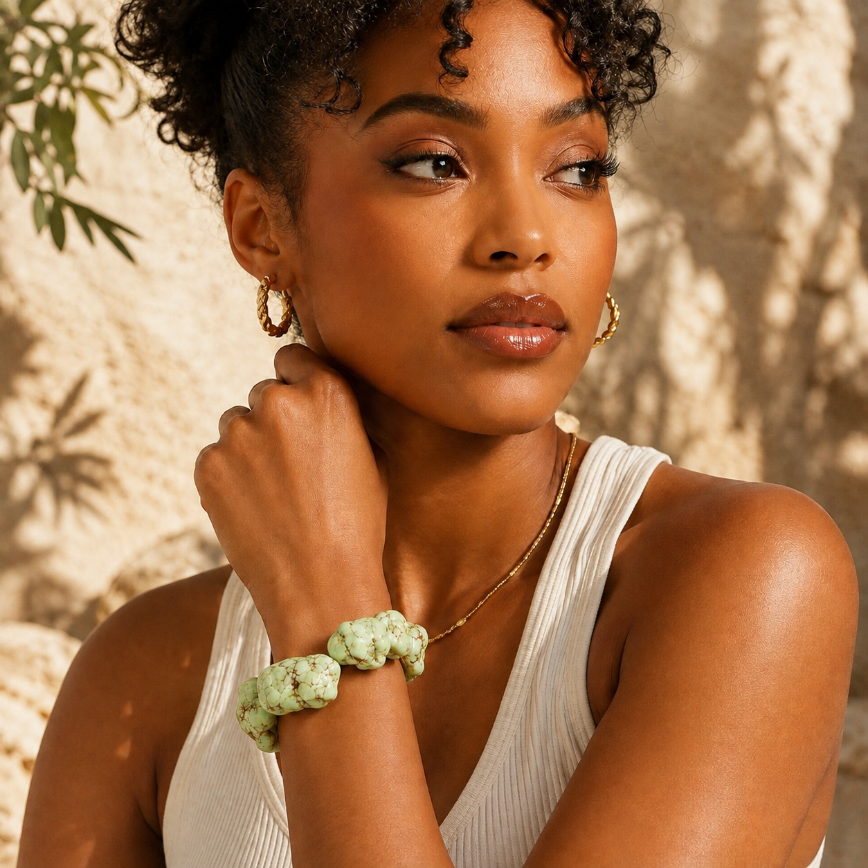 The Sculpted Stone Collection-Bracelet