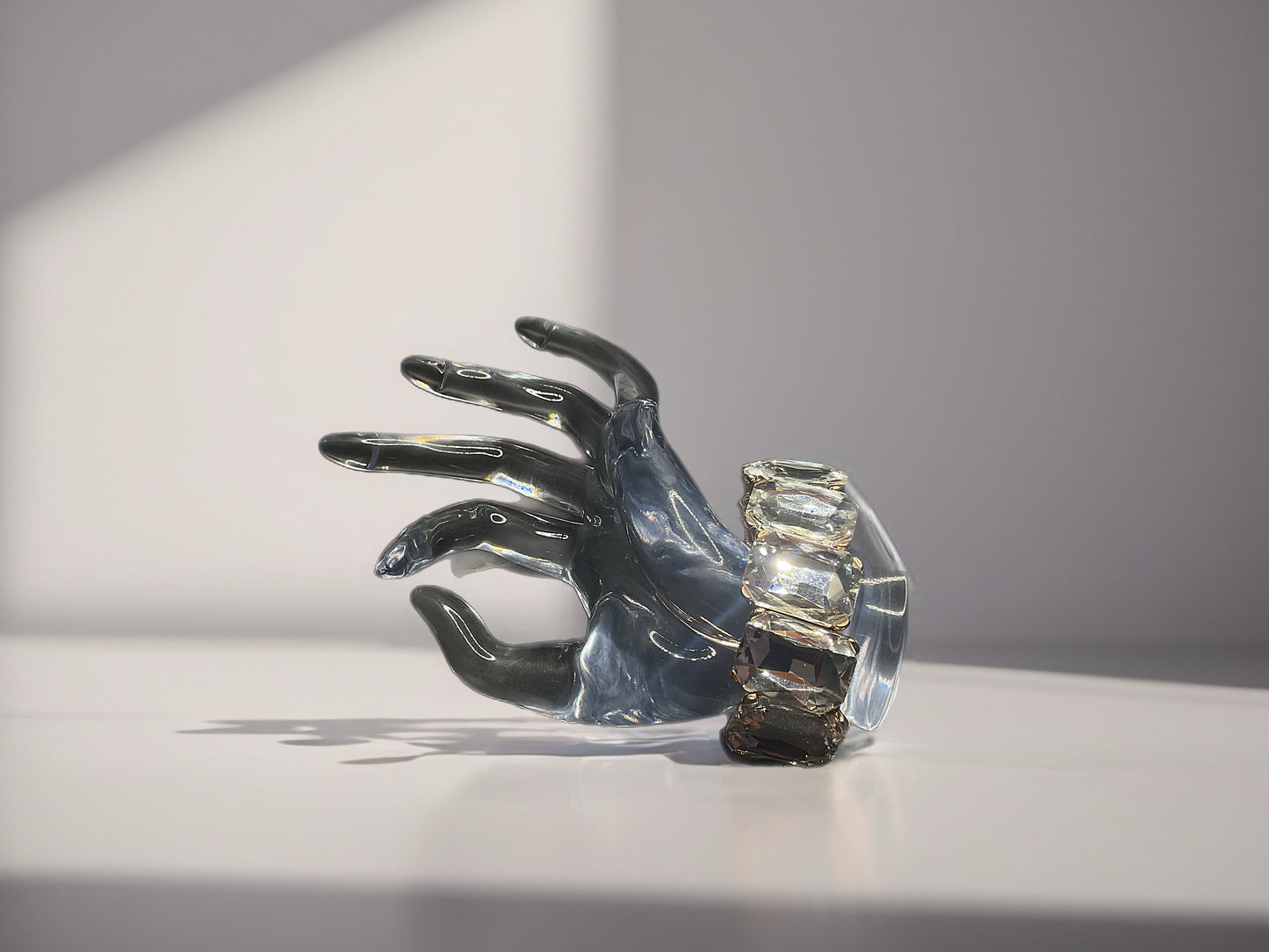 Gilded Gemstone Glam-Bracelet