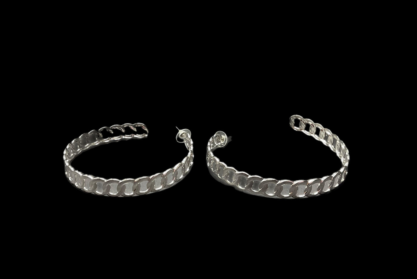 Linked Rope hoop earrings