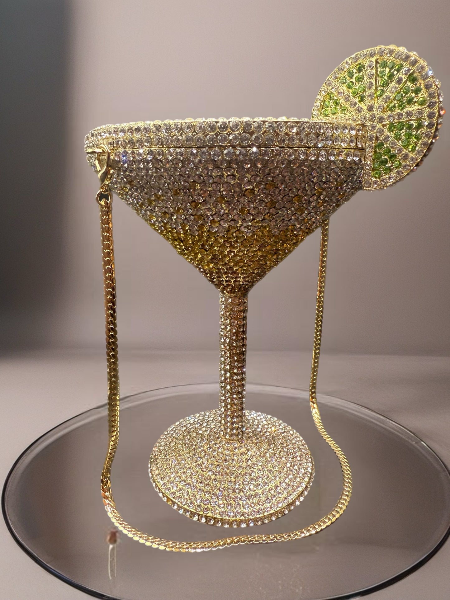 Martini Swarovski crystal purse