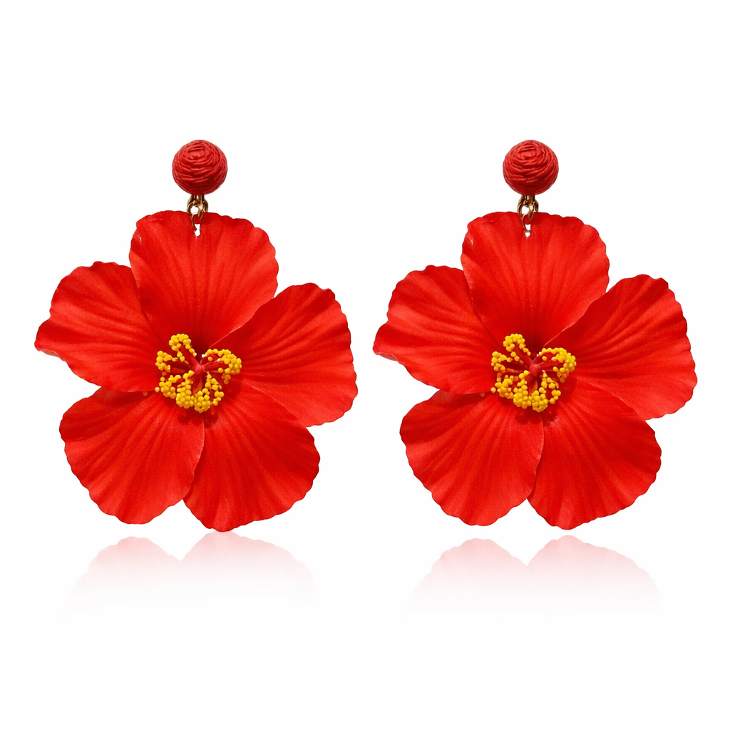 Hibiscus Hottie-Earrings