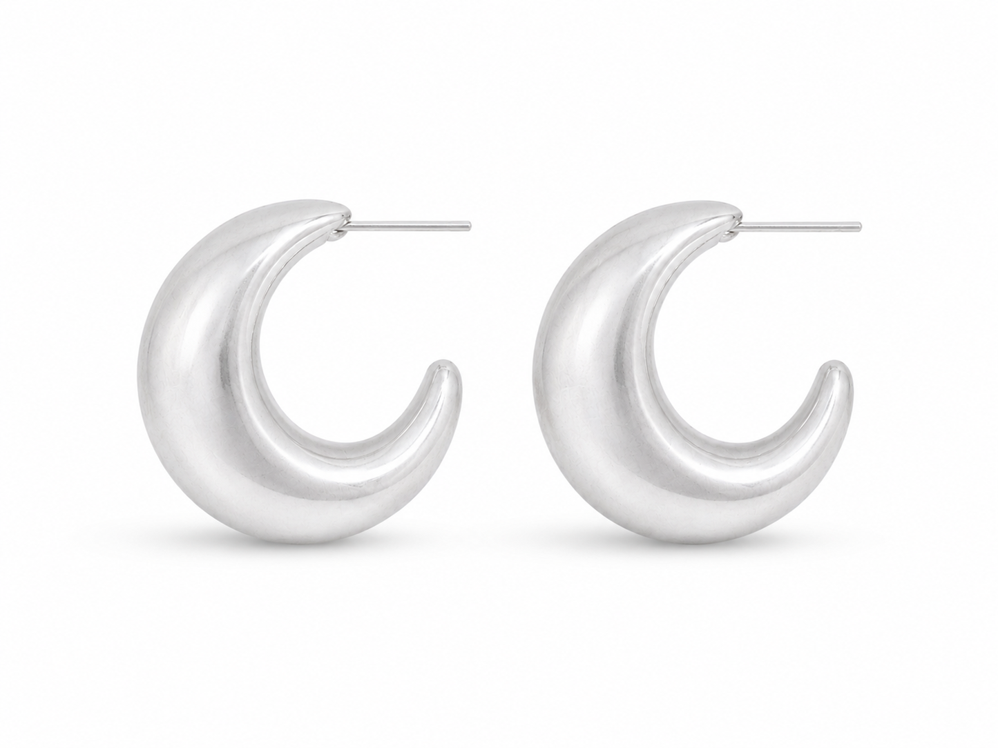 Eclipse Curve Hoops- Earrings