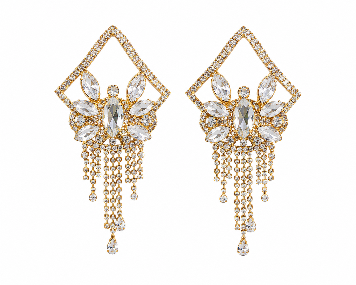 Diamond Tear Drop - Earrings