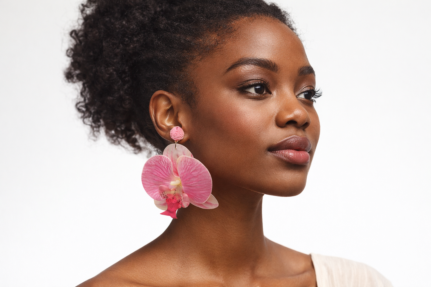 Blushing Orchid-Earrings