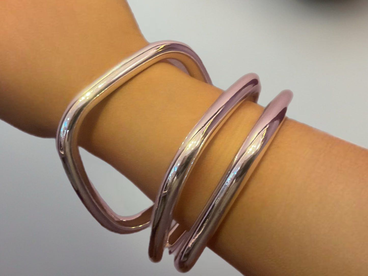Trio Lumina Bangle Set-Bracelets