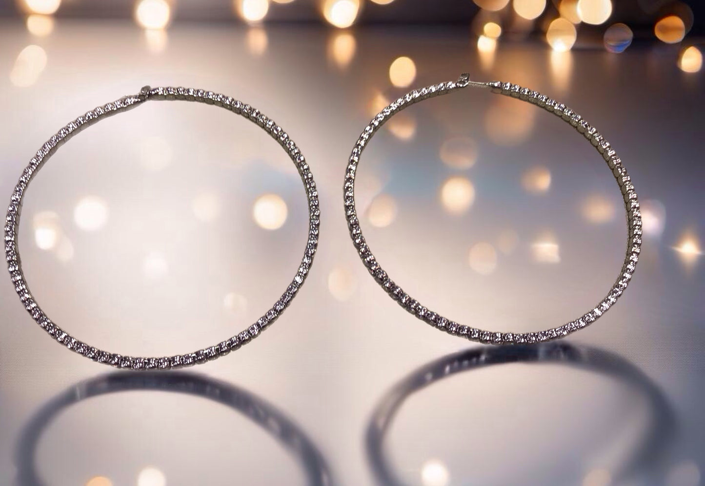 Glamorous Luxe Earrings - Sliver