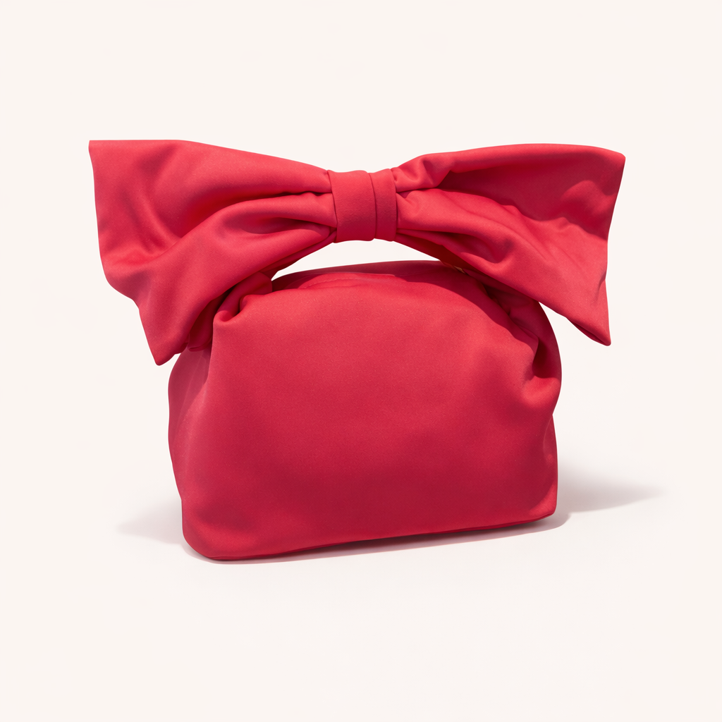 Satin Bow Handle Purses