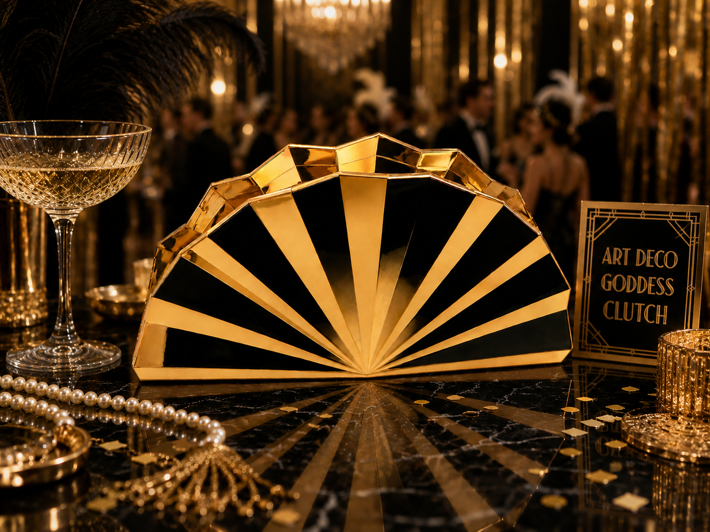 Art Deco Goddess- Clutch