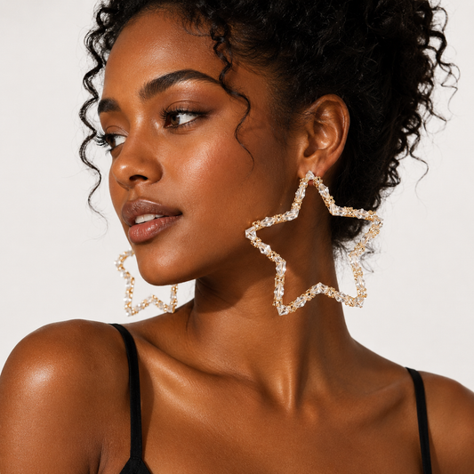 Starlet Drip Hoops- Earrings