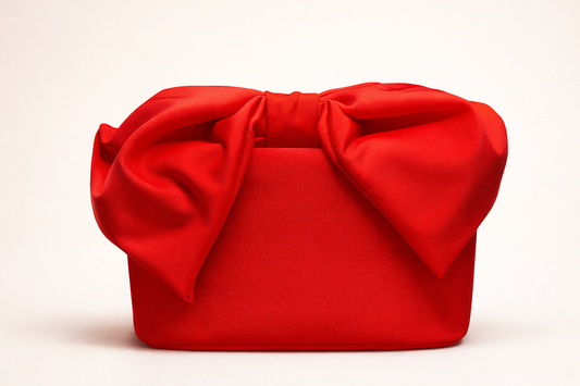 Satin Bow Handle Purses