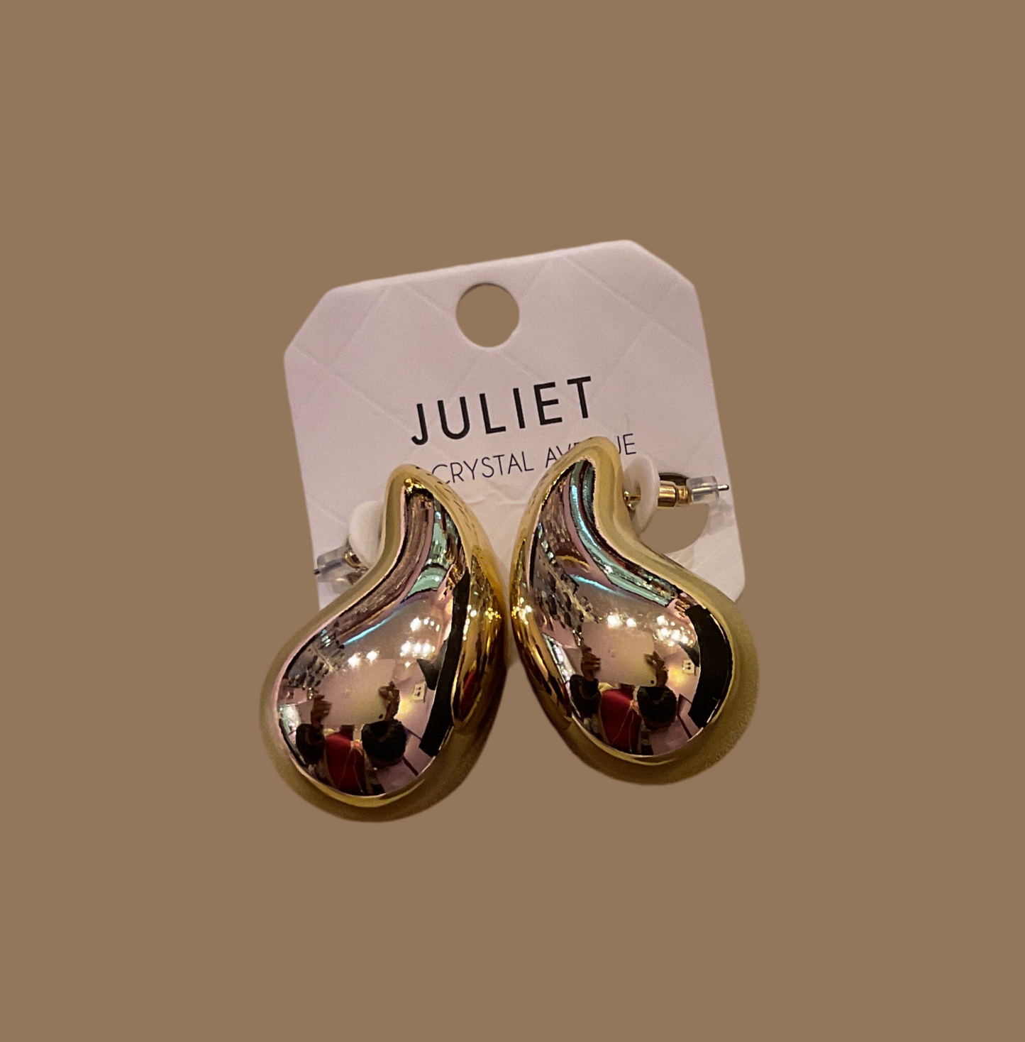 Golden Teardrop earrings