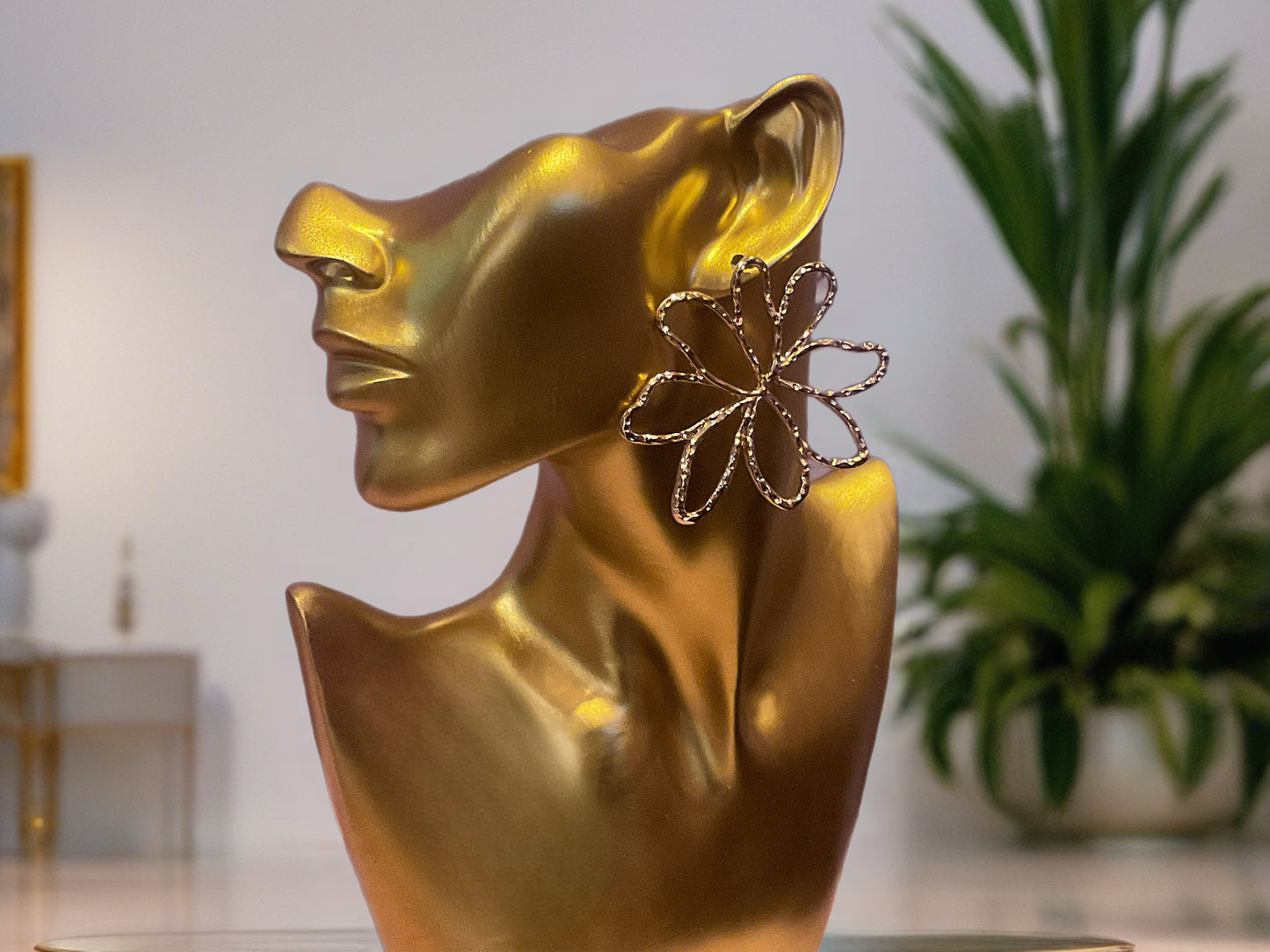 Floral Radiance Hoops-Earrings